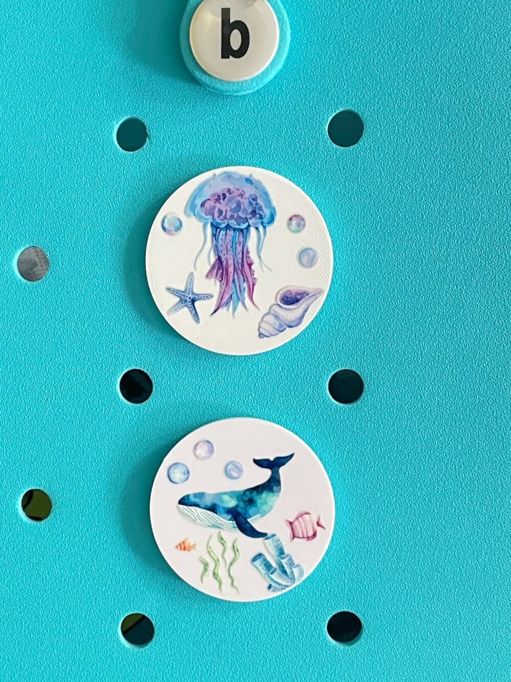 Ocean Themed Bogg Charm-Jelly Fish Bogg Charm-Whale Bogg Charm-New!